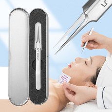 約翰家庭百貨 超細精密粉刺夾 0.1mm夾頭 防鏽塗層, 1個