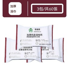 愛盛嘉 靜電除塵紙拖把 懶人除塵平板拖把 寵物毛髮灰塵一掃即淨, 1個, 3包60抽【加厚抗菌溼巾】