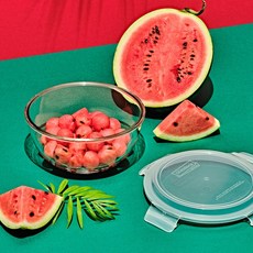 글라스락 애플 수박 보관 용기 2L, 없음, 1개