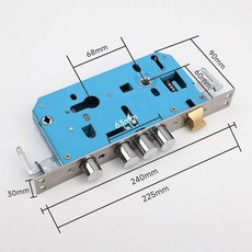 機械鎖體 24x240橢圓鎖 30x240圓型鎖 鋼片銅舌, 1個, 30x240 圓型 無勾