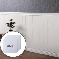 혜신 접착식 폼블럭 70*70cm 벽돌 브릭 단열 방음 폼블럭 이음새없는 벽지, 흰색, 20개