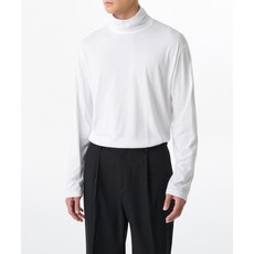 MUSINSA STANDARD CR 터틀 넥 긴소매 티셔츠 [화이트] 253259