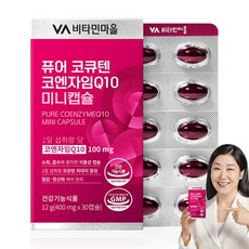 비타민마을 퓨어 코큐텐 코엔자임Q10 미니캡슐 12g, 30정, 1개