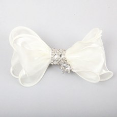 팝앤퍼피 차밍보우헤어핀, 화이트, 1개