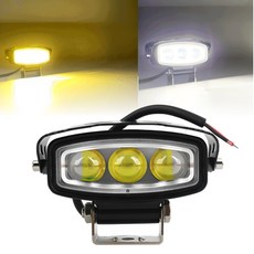 5100루멘 12V 24V 차량용 LED 써치라이트 60W 확산형 3가지 빔모드, 1개