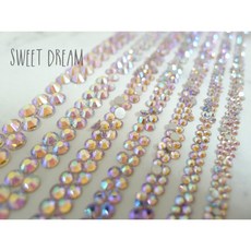 Sweet Dream 淺粉五彩AB水鑽包, 1個, 淺粉五彩SS6【1440顆】