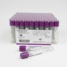 BD 비디 베큐테이너 진공채혈관 Vacutainer K2 EDTA 10ml 367525 100개입, 1개