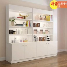 화장품 진열장 진열대 매장용 디스플레이 소품샵 전시대, 100x40x168 웜화이트