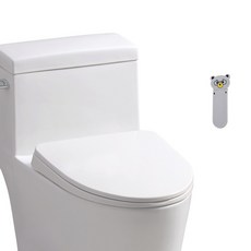 DAELIM BATH 無噪音馬桶蓋 XL號+馬桶掀蓋器, 1個, 白色