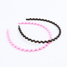 웨이브 세안 플라스틱 머리띠 얇은 밴드 기본 여자 벤드 세수, 1개, 블랙