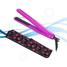 JYfeel 제이와이필 앞머리 고데기 미니 여행용 플랫 아이언 2/3인치 세라믹 투어말린 듀얼 볼트 MW