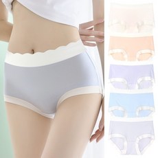 이너스유 여성용 고탄력 엠보싱 햄라인 팬티 5매 세트