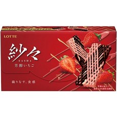 일본간식 일본스낵 일본초콜렛 일본초콜릿 롯데재팬 LOTTE 사샤 초콜릿 방순딸기맛 69g X 3개