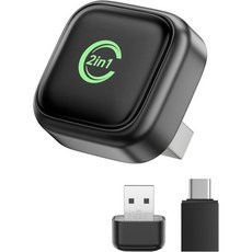 유선 CarPlay를 무선으로 변환하는 무선 CarPlay 어댑터 Android Auto 2 in 1 지원 미니 플러그 앤 플레이 빠른 자동 연결 지연 없음 USB C 포트 i, Silver-gray