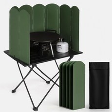 버너 바람막이 가스 120x40cm 튐방지 가스렌지 캠핑 가림막 접이식 기름 가드, 1개, 바람막이 (그린 40cm)