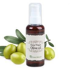 그린내츄럴 엑스트라 버진 올리브 오일 100ml 아로마 비누 화장품 원료, 1개