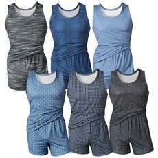 [편한속옷] 4계절용 남성 런닝+트렁크 6세트 묶음