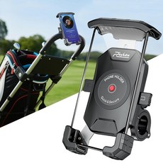 Roykaw 골프 푸시 카트 휴대폰 홀더 Caddytek Clicgear 및 대부분의 푸시 카트와 범용 호환 모든 휴대폰에 적합 완벽한 보호 쉬운 설치, Roykaw 골프 푸시 카트 휴대폰 홀더, Caddyt