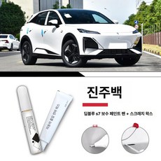 차량용 자전거거치대 후면 견인 후크 랙, 다크 블루 S7 화이트 터치업, 1개