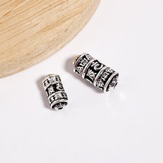 bellana 실버925 은펜던트 옴자 원통 염주팔찌만들기 비즈재료