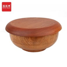 熱銷 復古風手工整木實木木頭套碗 多用碗兒童碗 奶茶碗 泡麪木碗帶蓋 木碗, 約帶蓋兒童木碗15高9cmA, 1個