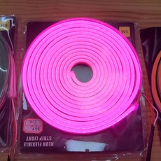 네온 플렉시블 LED 줄조명 캠핑랜턴 인테리어, 핑크, 1개