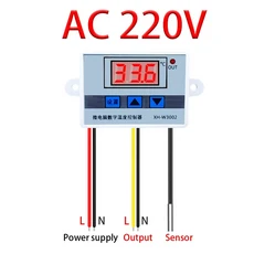 W3002 디지털 제어 온도 마이크로컴퓨터 조절기 스위치 12/24/220V, [03] AC 110-220V, 1개