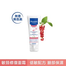 Mustela 慕之恬廊 舒恬良敏弱修復面霜40ml(臉部乳液), 1個