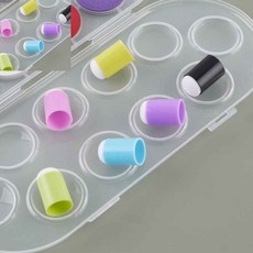 핑거 스펀지 1p 물감스펀지 미술수업재료, 01) 색상랜덤