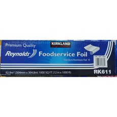 Kirkland Signature 科克蘭 食品級鋁箔紙 30.4公分 X 304.8公尺, 1個, 超取一單只能一組