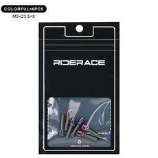 자전거 핸들 나사 M5 18MM 티타늄 도금 다채로운 강철 MTB 스템 라이저 홀더 볼트, Colorful