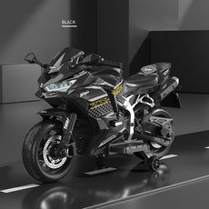 couyor 전동오토바이 전동바이크 작은전동오토바이, 작은 축전지, 발로, 블랙, 1개