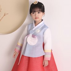 예가한복 여아용 1073 루비나래 한복세트