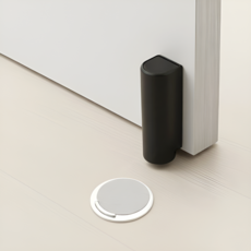 루브앤 튼튼고정 무타공 도어스토퍼 블랙, 1개