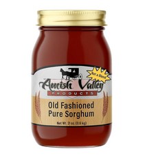 천연 순수 수수 시럽 100% 수수 혼합 없음 미국산 GMO 프리 글루텐 프리 풍부한 맛 당밀 대체 595.3g(21온스) 유리병 팬케이크 비스킷 및 베이킹용 구식 스, 천연 순수 수수 시럽 100% 수수, 혼합 없음, 미국