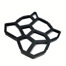 IDFR 庭院造景步道石模具 花園地板框 水泥地板模具 DIY輕鬆鋪設 美化戶外空間 1入, 黑色模型框, 1個