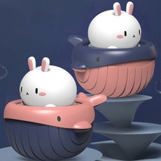 G7 洗澡玩具【商檢合格】 嬰兒沐浴拉線玩具 水槍, 1個, 噴水灑水兔子（身體顔色隨機）