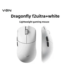 Vgn Dragonfly F2 2.4G 무선 3 모드 연결 경량 마우스 듀얼 8K 게임 Paw3950 센서 인체 공학적 디자인, 06 Ultra White