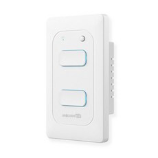 유니콘IoT 2구 스마트방식 벽스위치 무선원격제어 자동불끄기 WIFI방식 TS-SW2, 화이트, 1개, mm