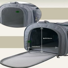 마스온 애견 숄더백 그레이 메쉬