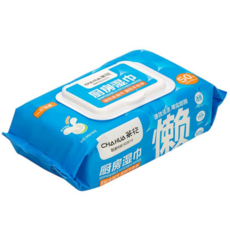 茶花 廚房濕巾 3D立體珍珠紋 輕鬆去油污, 1個, 50個裝