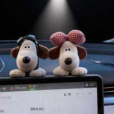 소르베어 테슬라모니터인형 메인보드 호환 차량용, 1개, 파일럿+핑크체크리본