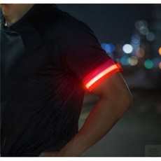준열 야간 러닝 달리기 자전거 라이딩 LED 발광 암밴드 러닝암밴드 러닝용품, 레드