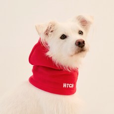 마른파이브 히트터치 강아지 스누드 모자, 1개, 레드