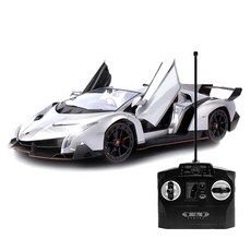 토이게이트 1 : 14 람보르기니 베네노 도어 오픈형 RC카, 그레이, 1개