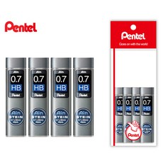 펜텔 아인슈타인 샤프심 0.7mm B/HB 4개 세트, 아인샤프심 0.7mm HB 4개 세트