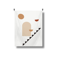 해룸 대형 패브릭 포스터 두꺼비집 가리개 페브릭 태피스트리 가림천 아트 행잉 초대형, 65.올라가는 계단(세로버전)