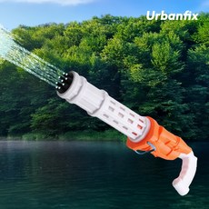 어반픽스 9구 대포 워터건 워터밤 물총, 오렌지화이트, 1개