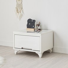 우디무드 플랫 UV도장 2400 거실장 세트용 470 1단 협탁 쇼파 침대 옆 수납장 서랍장 선반, 1개, 화이트