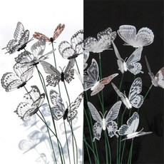 데일리셀렉션 꽃꽂이 나비 12p 브라이덜샤워소품, 화이트